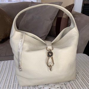 Dooney & Bourke Logo Lock Shoulder Bag Leather New